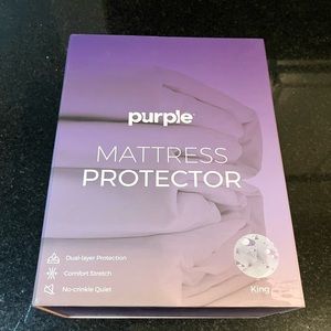 NIB Purple mattress protector - king